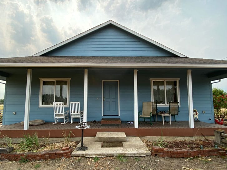 Powder blue Exterior Repaint with white accents - Albany