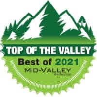 McClinton Painting received badge for Top of the Valley Best of 2021